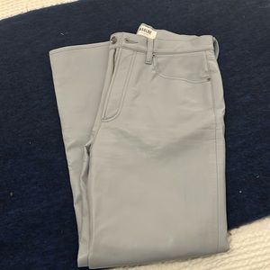 Agolde blue leather pants
